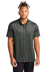 Mercer+Mettle ®  Stretch Pique Full-Button Polo MM1006